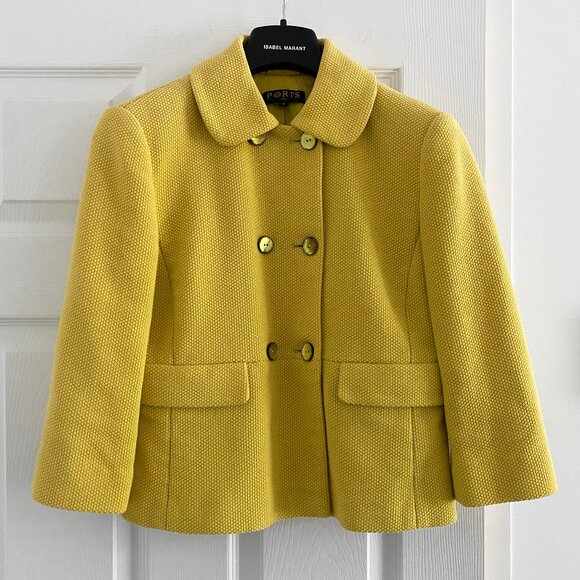 Ports 1961 Yellow Cotton Jacket, size 6 (fits like a 4) - Picture 1 of 5